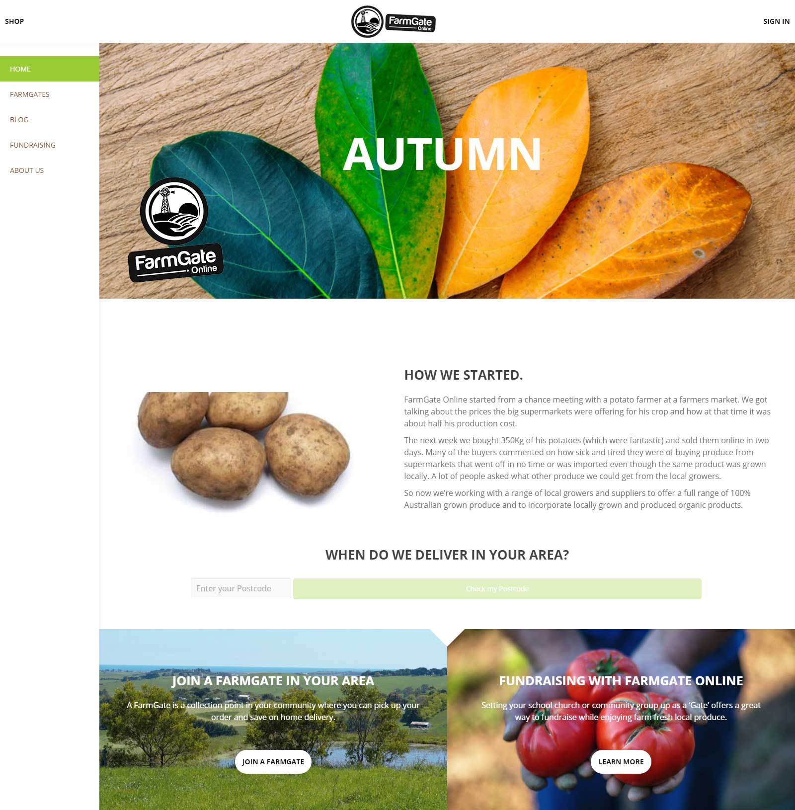 Farmgate PHP Web Application