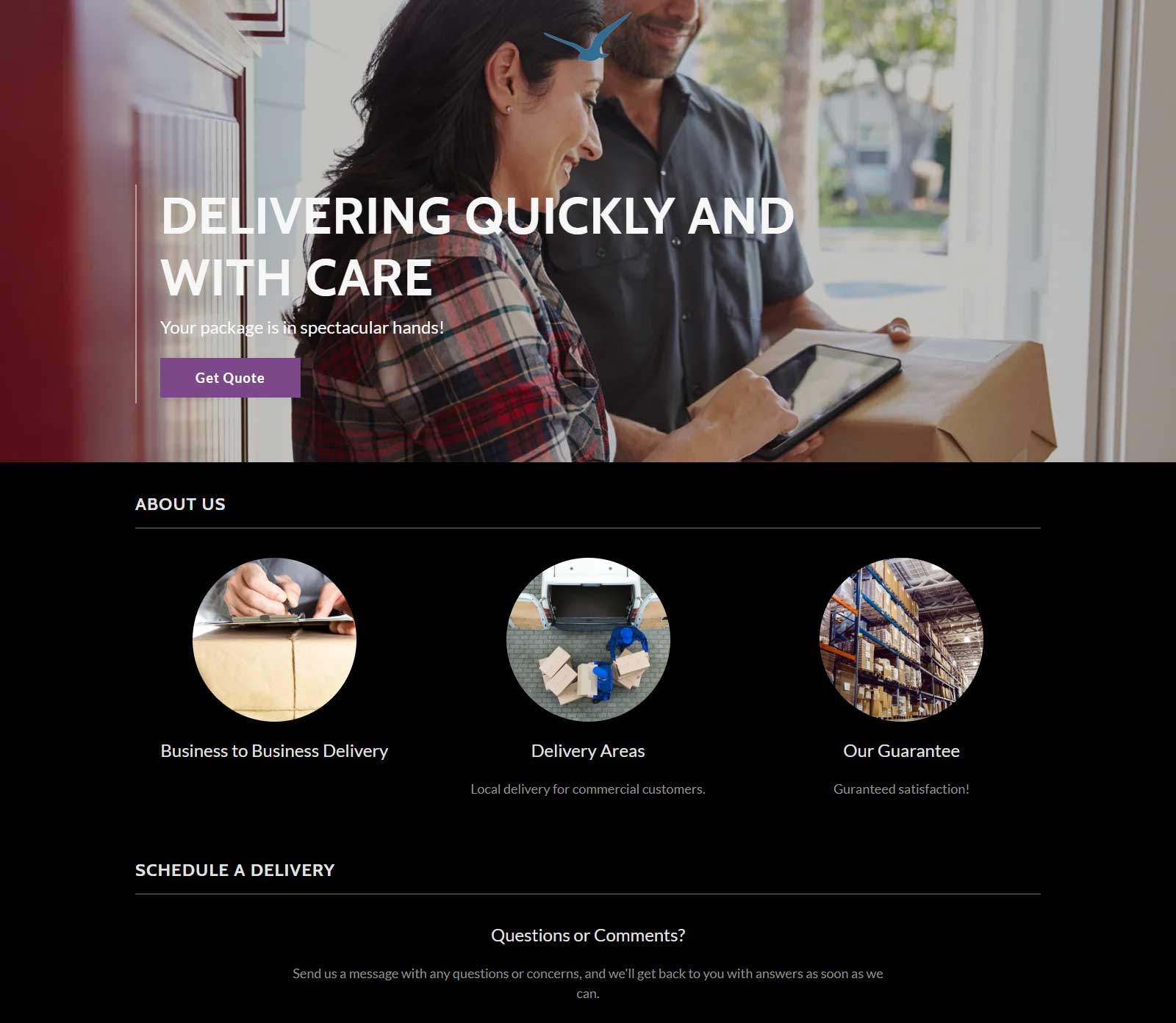 Shipbird webdesign